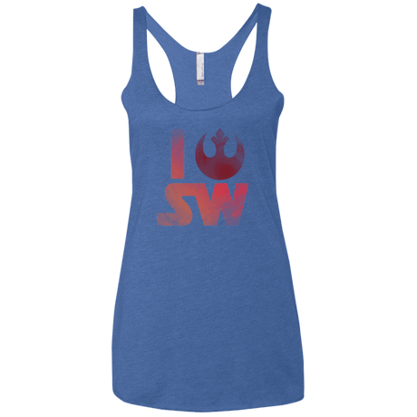T-Shirts Vintage Royal / X-Small I Rebel SW Women's Triblend Racerback Tank