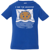 T-Shirts Royal / 6 Months I see the monster Infant Premium T-Shirt