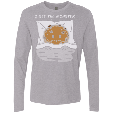 T-Shirts Heather Grey / Small I see the monster Men's Premium Long Sleeve