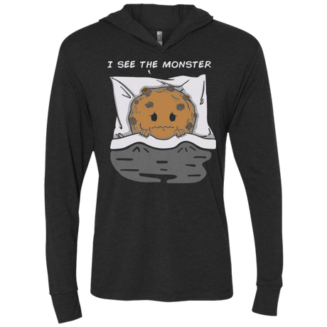 T-Shirts Vintage Black / X-Small I see the monster Triblend Long Sleeve Hoodie Tee