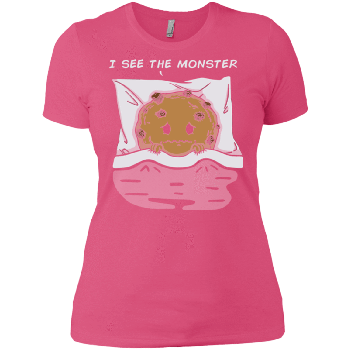 T-Shirts Hot Pink / X-Small I see the monster Women's Premium T-Shirt