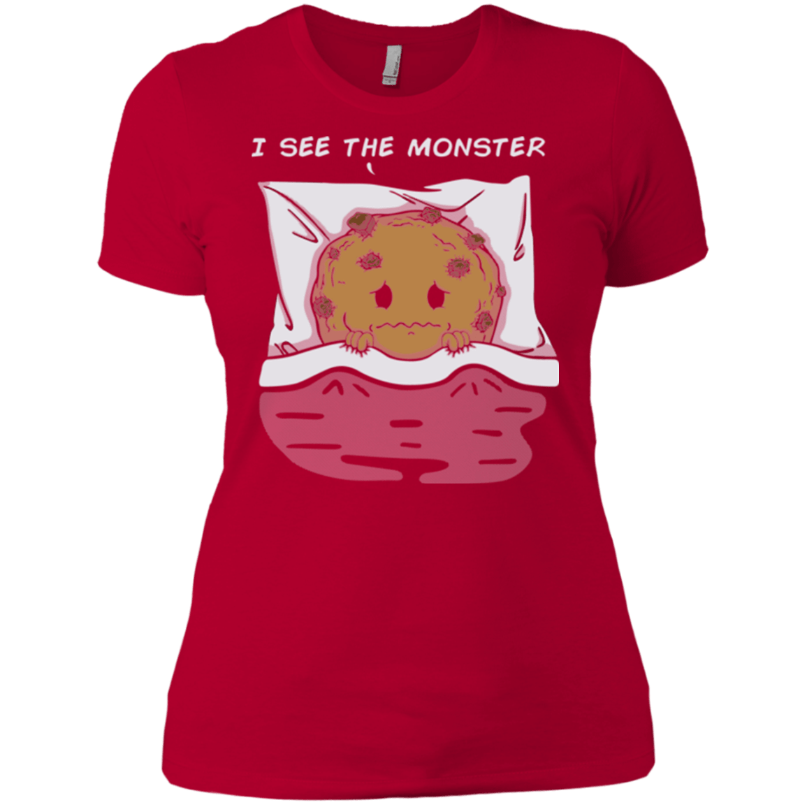 T-Shirts Red / X-Small I see the monster Women's Premium T-Shirt