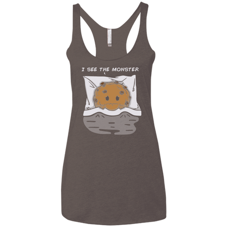 T-Shirts Macchiato / X-Small I see the monster Women's Triblend Racerback Tank