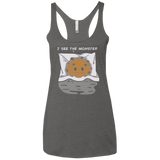 T-Shirts Premium Heather / X-Small I see the monster Women's Triblend Racerback Tank