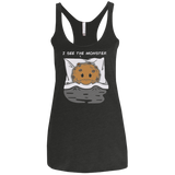 T-Shirts Vintage Black / X-Small I see the monster Women's Triblend Racerback Tank