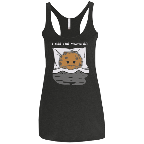 T-Shirts Vintage Black / X-Small I see the monster Women's Triblend Racerback Tank