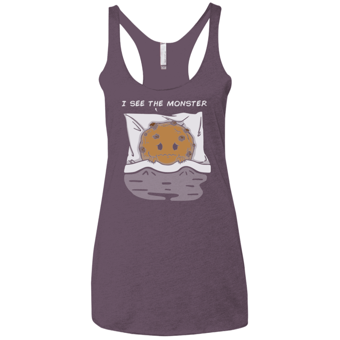 T-Shirts Vintage Purple / X-Small I see the monster Women's Triblend Racerback Tank