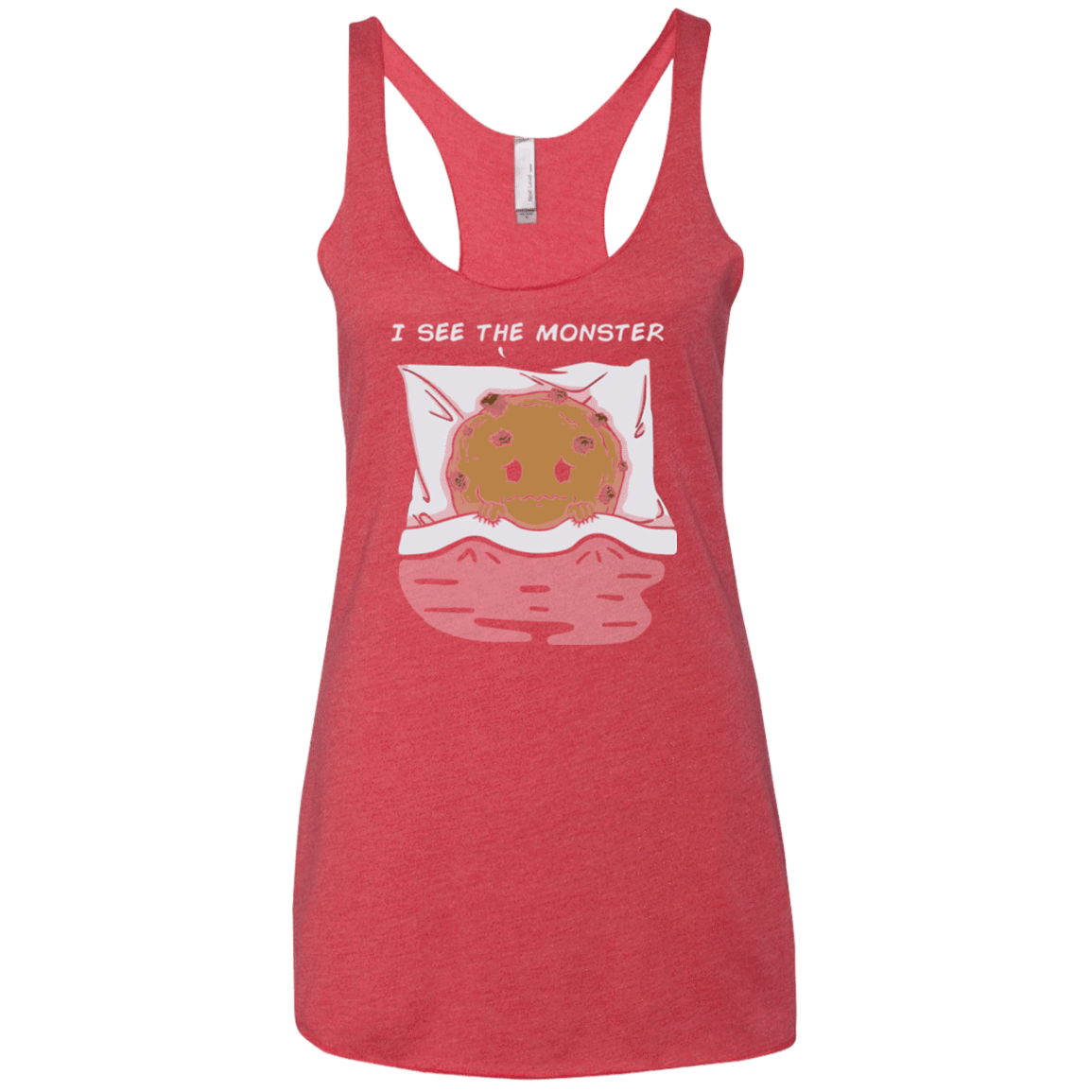 T-Shirts Vintage Red / X-Small I see the monster Women's Triblend Racerback Tank