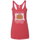 T-Shirts Vintage Red / X-Small I see the monster Women's Triblend Racerback Tank