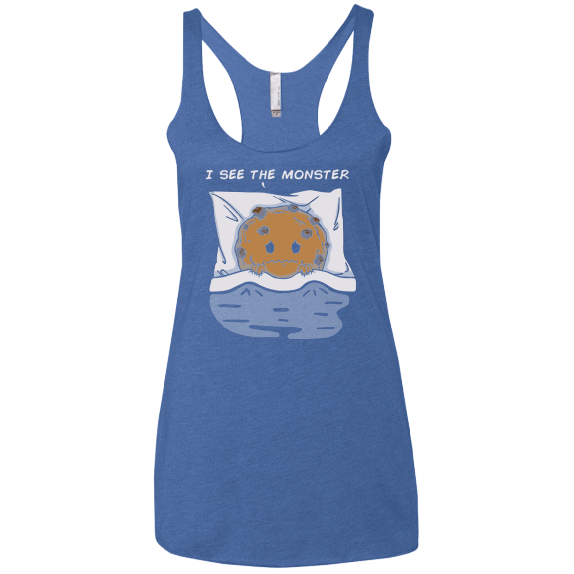T-Shirts Vintage Royal / X-Small I see the monster Women's Triblend Racerback Tank