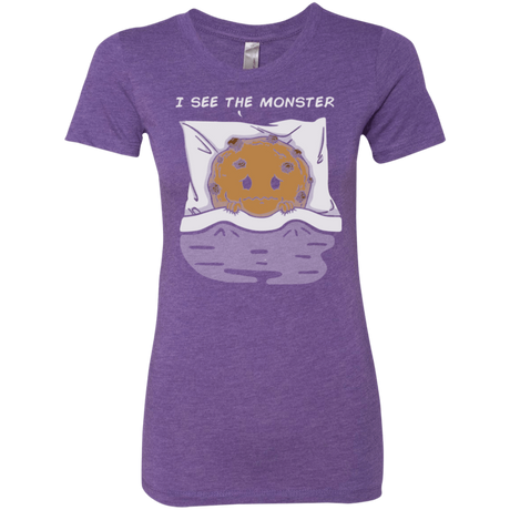 T-Shirts Purple Rush / Small I see the monster Women's Triblend T-Shirt