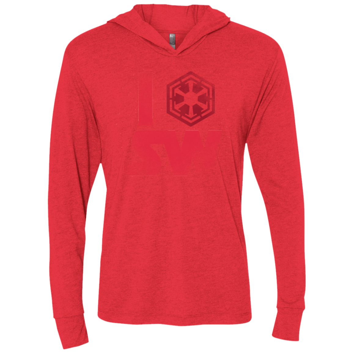 T-Shirts Vintage Red / X-Small I Sith SW Triblend Long Sleeve Hoodie Tee