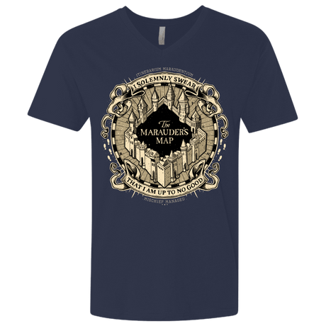 T-Shirts Midnight Navy / X-Small I Solemnly Swear Men's Premium V-Neck