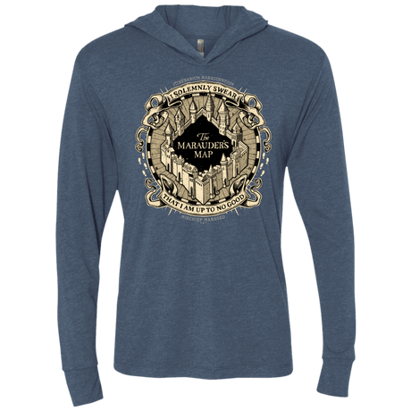 T-Shirts Indigo / X-Small I Solemnly Swear Triblend Long Sleeve Hoodie Tee