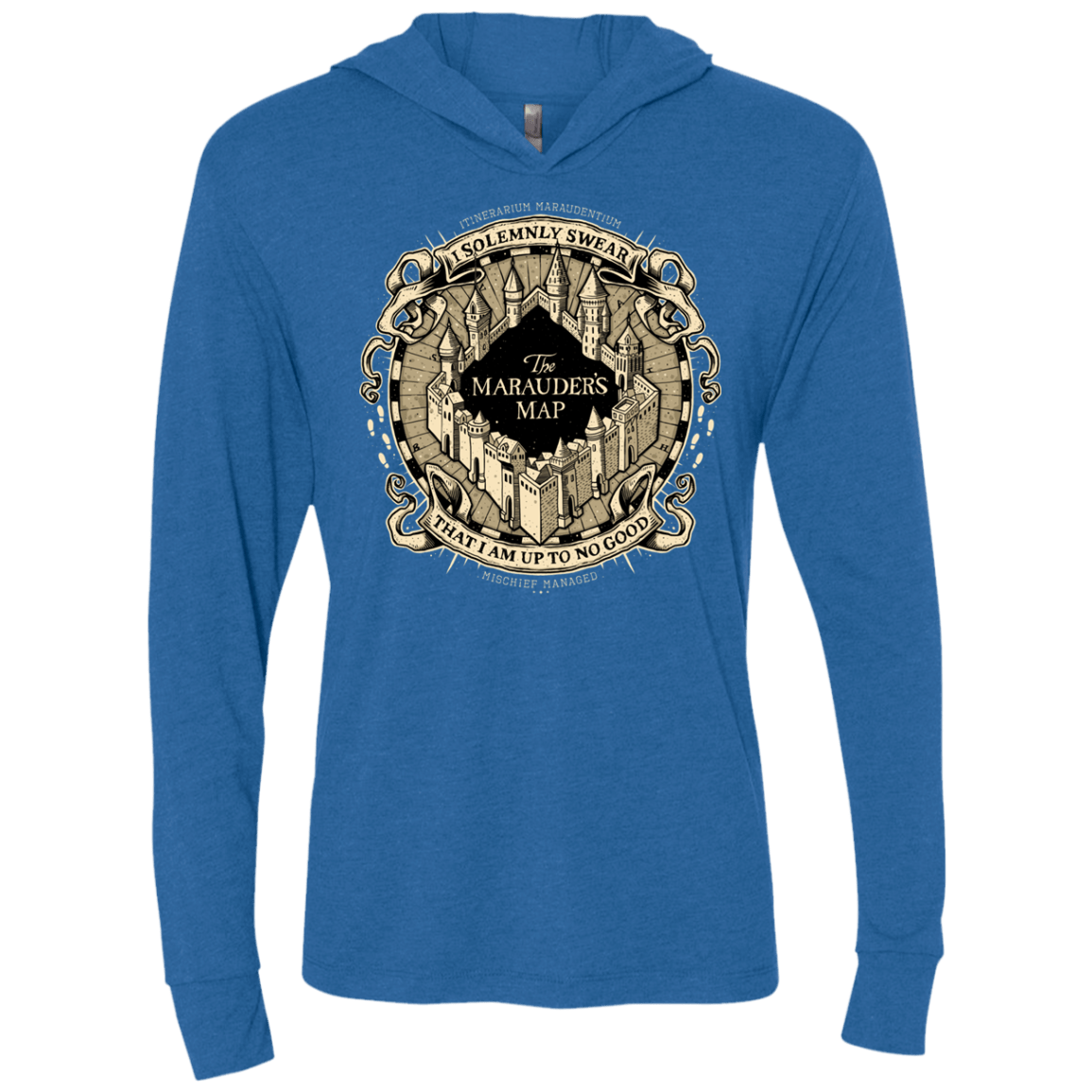 T-Shirts Vintage Royal / X-Small I Solemnly Swear Triblend Long Sleeve Hoodie Tee