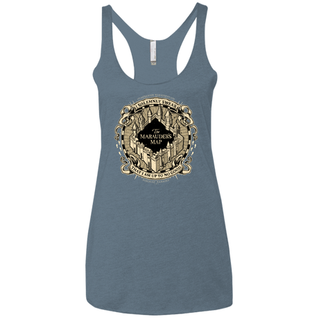 T-Shirts Indigo / X-Small I Solemnly Swear Women's Triblend Racerback Tank