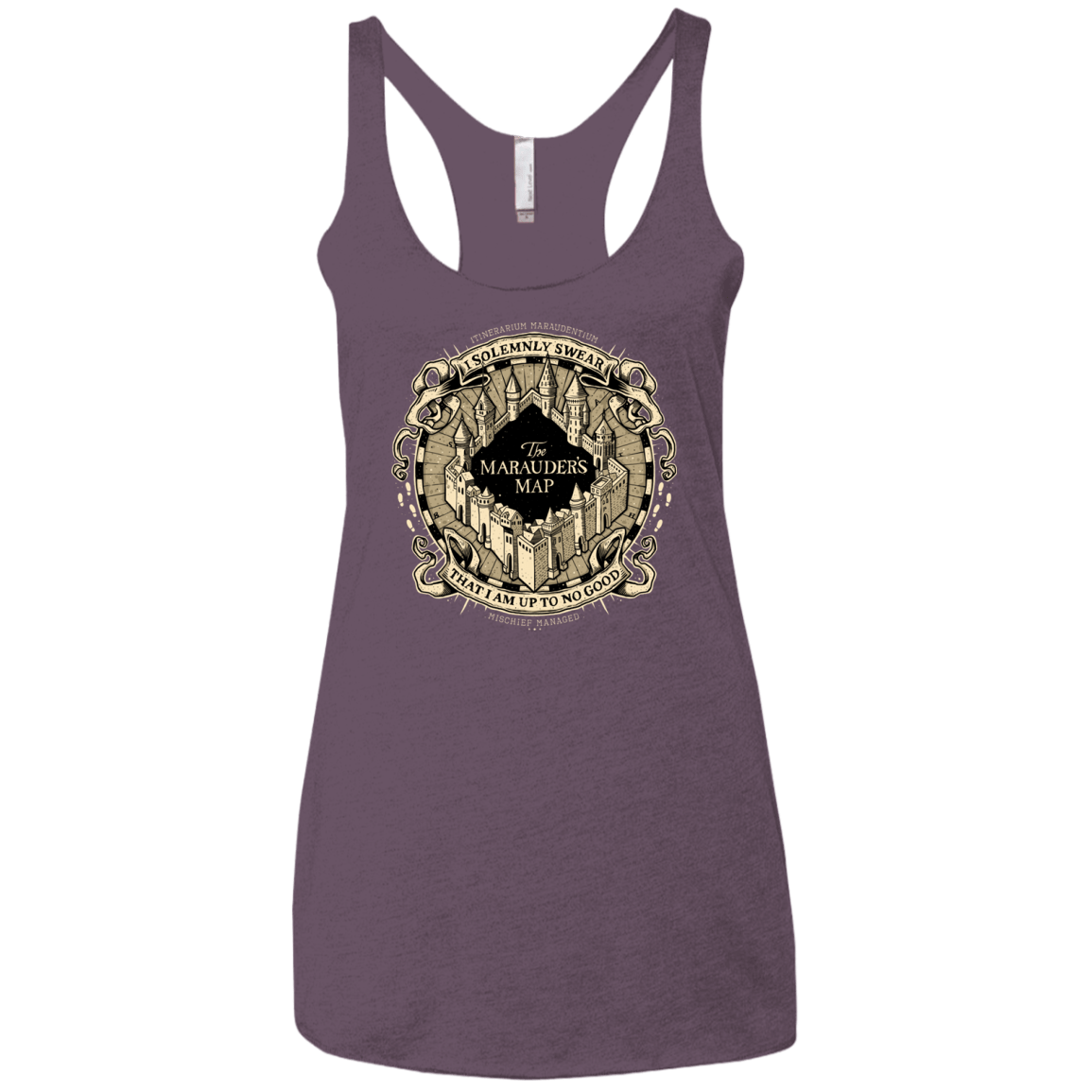 T-Shirts Vintage Purple / X-Small I Solemnly Swear Women's Triblend Racerback Tank