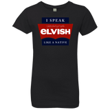 T-Shirts Black / YXS I speak elvish Girls Premium T-Shirt