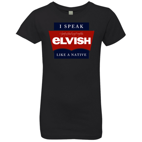 T-Shirts Black / YXS I speak elvish Girls Premium T-Shirt
