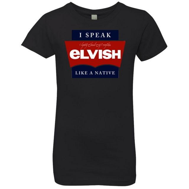 T-Shirts Black / YXS I speak elvish Girls Premium T-Shirt