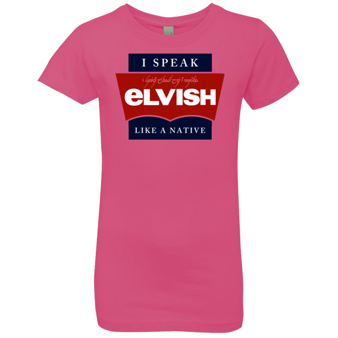 T-Shirts Hot Pink / YXS I speak elvish Girls Premium T-Shirt