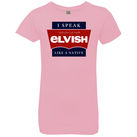T-Shirts Light Pink / YXS I speak elvish Girls Premium T-Shirt