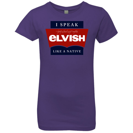 T-Shirts Purple Rush / YXS I speak elvish Girls Premium T-Shirt