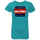 T-Shirts Tahiti Blue / YXS I speak elvish Girls Premium T-Shirt