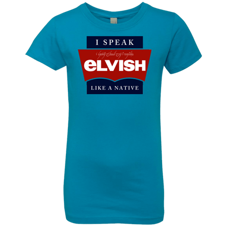 T-Shirts Turquoise / YXS I speak elvish Girls Premium T-Shirt