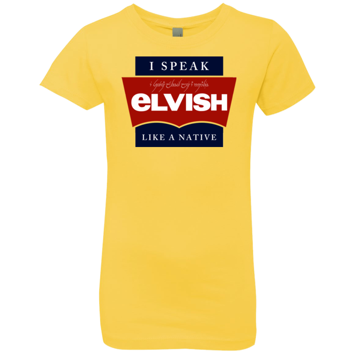T-Shirts Vibrant Yellow / YXS I speak elvish Girls Premium T-Shirt