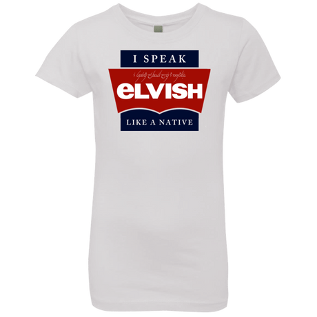 T-Shirts White / YXS I speak elvish Girls Premium T-Shirt