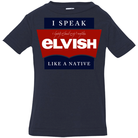 T-Shirts Navy / 6 Months I speak elvish Infant PremiumT-Shirt