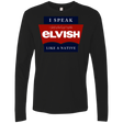 T-Shirts Black / Small I speak elvish Men's Premium Long Sleeve