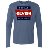 T-Shirts Indigo / Small I speak elvish Men's Premium Long Sleeve