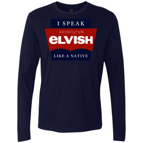 T-Shirts Midnight Navy / Small I speak elvish Men's Premium Long Sleeve