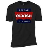T-Shirts Black / X-Small I speak elvish Men's Premium T-Shirt