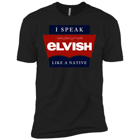 T-Shirts Black / X-Small I speak elvish Men's Premium T-Shirt