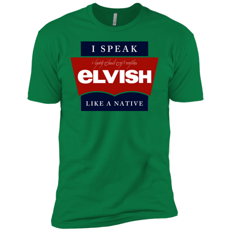T-Shirts Kelly Green / X-Small I speak elvish Men's Premium T-Shirt