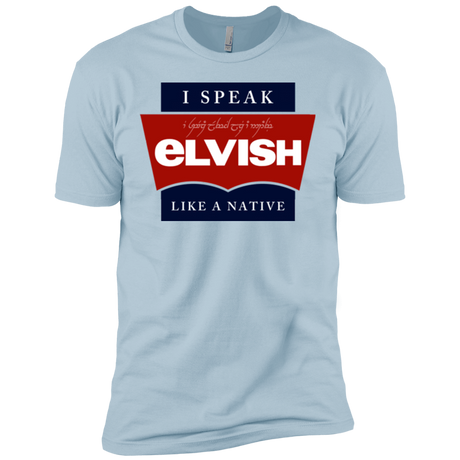 T-Shirts Light Blue / X-Small I speak elvish Men's Premium T-Shirt