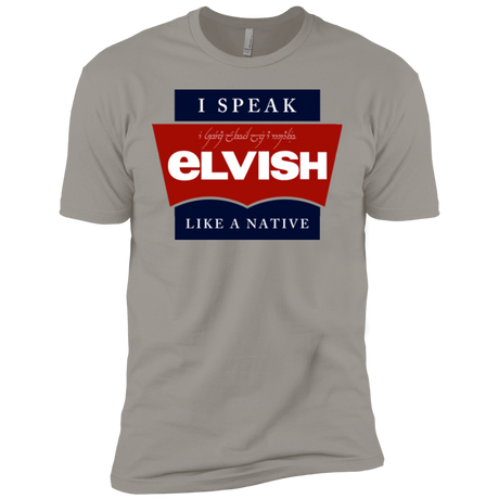 T-Shirts Light Grey / X-Small I speak elvish Men's Premium T-Shirt