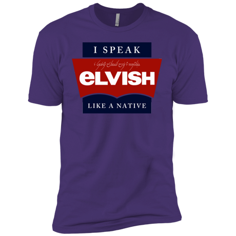 T-Shirts Purple / X-Small I speak elvish Men's Premium T-Shirt