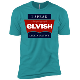 T-Shirts Tahiti Blue / X-Small I speak elvish Men's Premium T-Shirt