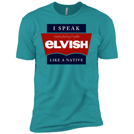 T-Shirts Tahiti Blue / X-Small I speak elvish Men's Premium T-Shirt