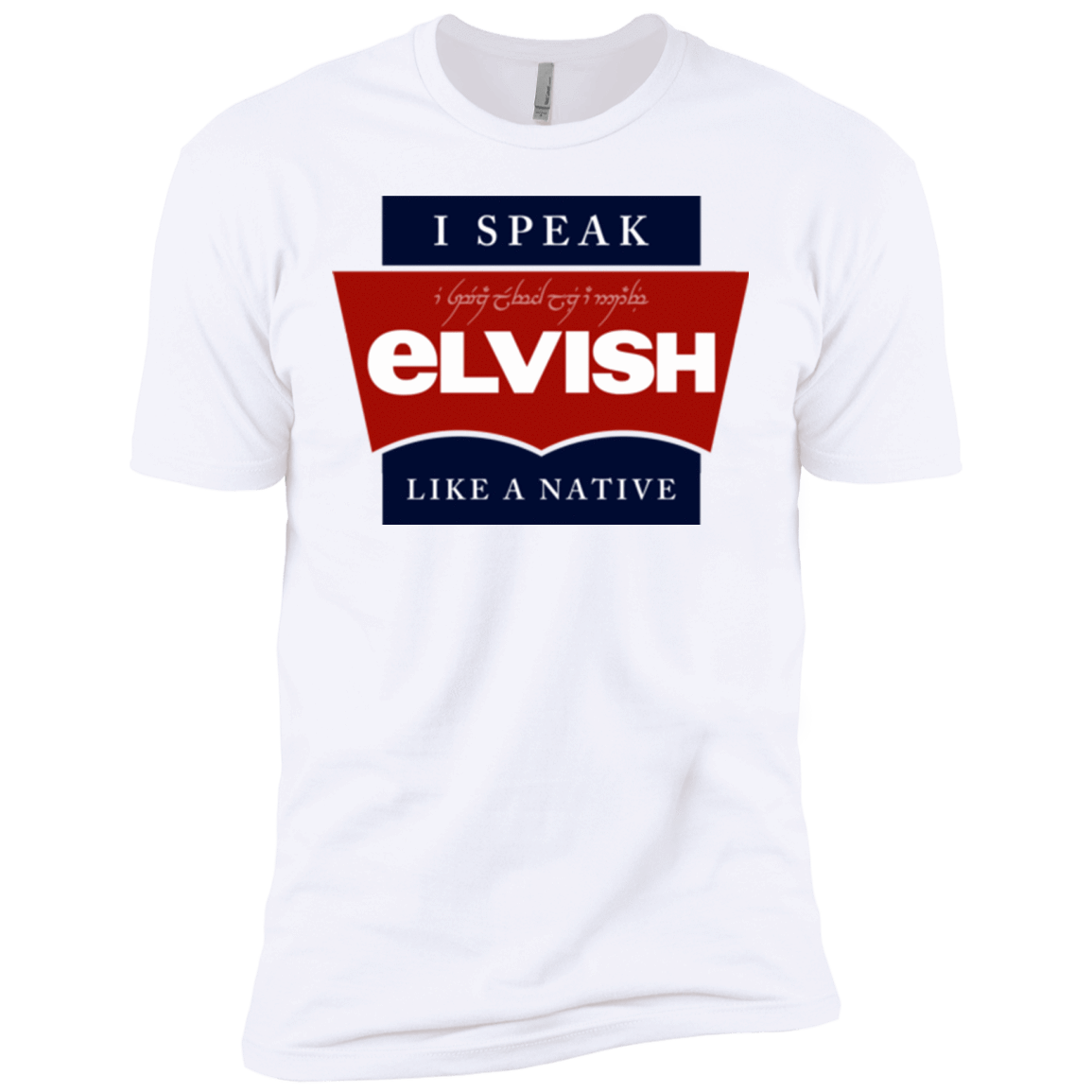 T-Shirts White / X-Small I speak elvish Men's Premium T-Shirt