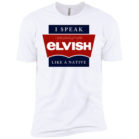 T-Shirts White / X-Small I speak elvish Men's Premium T-Shirt