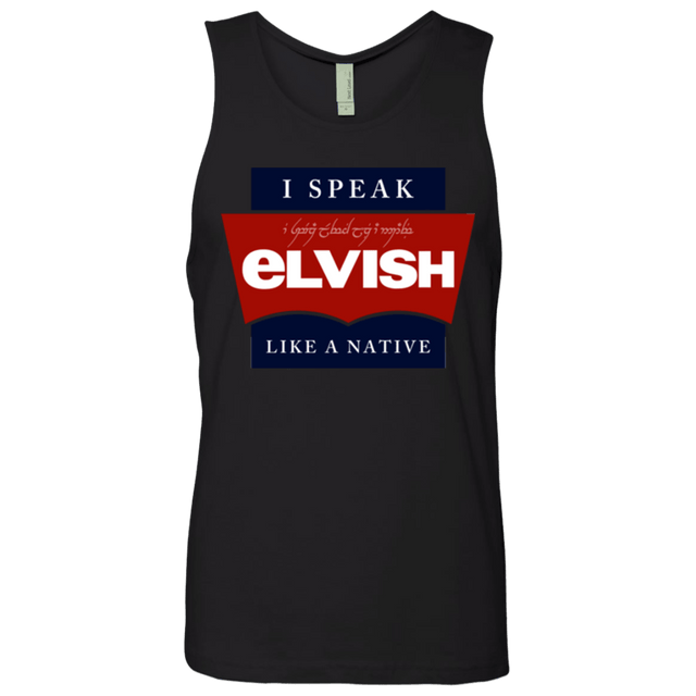 T-Shirts Black / Small I speak elvish Men's Premium Tank Top