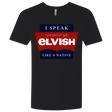 T-Shirts Black / X-Small I speak elvish Men's Premium V-Neck