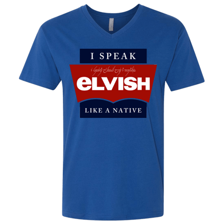T-Shirts Royal / X-Small I speak elvish Men's Premium V-Neck
