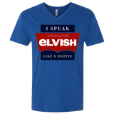 T-Shirts Royal / X-Small I speak elvish Men's Premium V-Neck