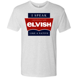 T-Shirts Heather White / Small I speak elvish Men's Triblend T-Shirt